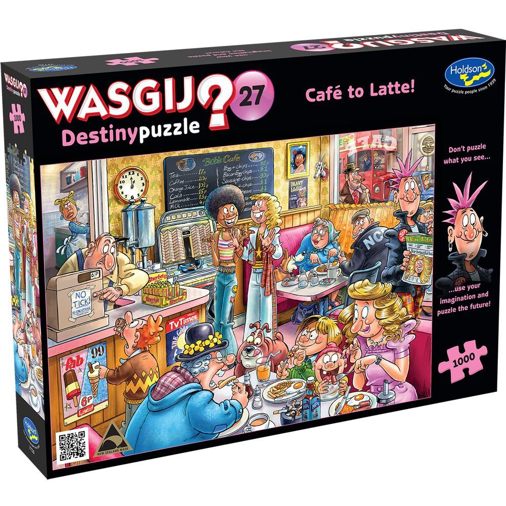 #27 Cafe To Latte - 1000 Piece Jigsaw Puzzle - Wasgij Destiny - Holdson