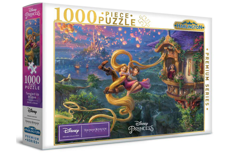 Tangled up in love - Thomas Kinkade - 1000pc Jigsaw Puzzle - MJM20090