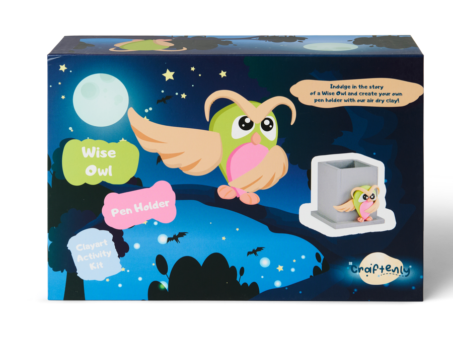 Wise Owl - Creative Clay Craft Fun Box