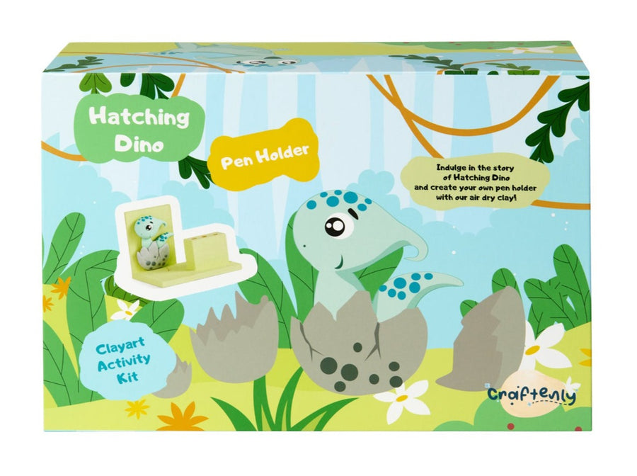 Hatching Dino - Creative Clay Craft Fun Box