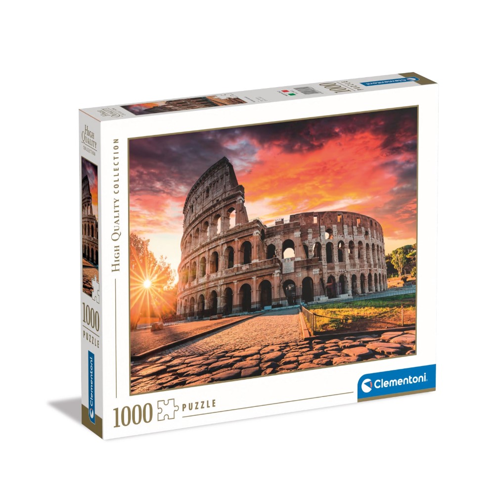 Sunset Roman Colosseum - 1000 Piece Jigsaw Puzzle - Clementoni