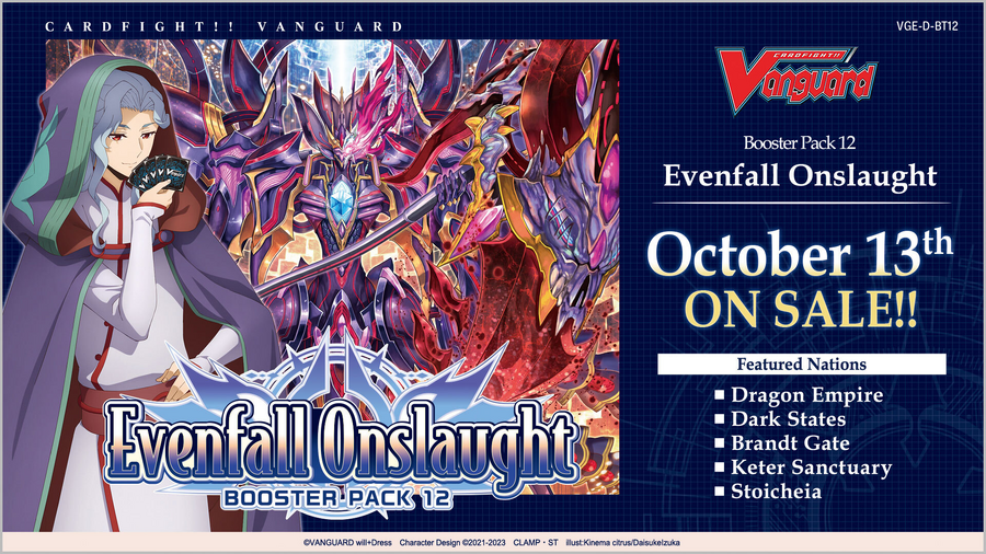 Evenfall Onslaught Booster Box (D-BT12) - Vanguard