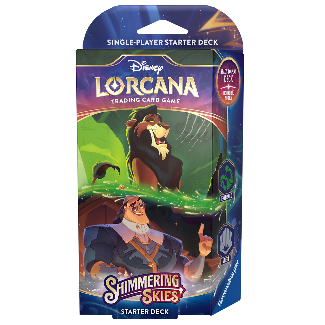 Shimmering Skies [S5] - Emerald/Steel - Starter Deck - Disney Lorcana