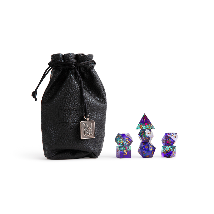 Ashton Greymoore - Bells Hells - Bag & Polyhedral Dice Set (7) - Critical Role