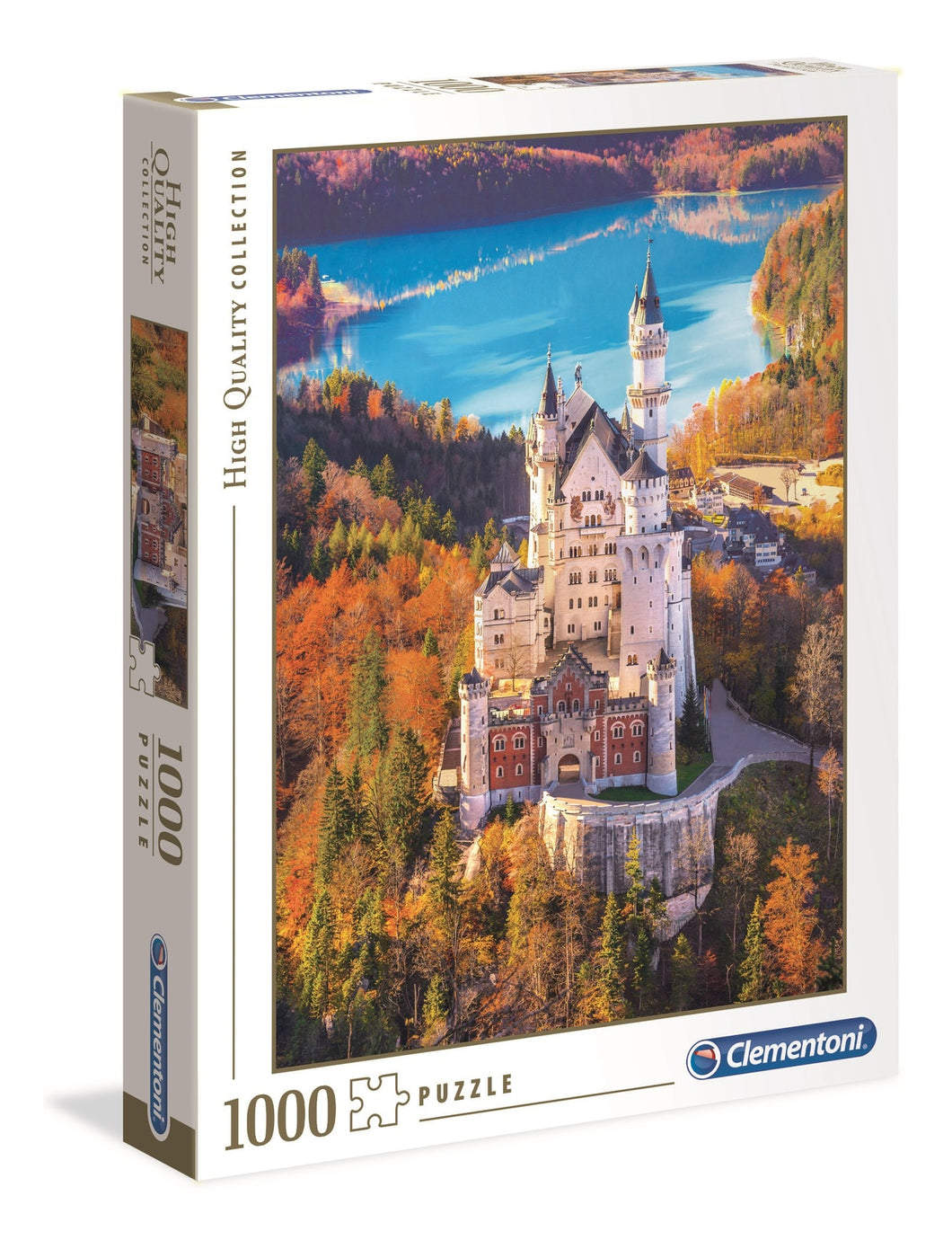 Neuschwanstein Castle - HQ Collection - 1000 Piece Jigsaw Puzzle - Clementoni