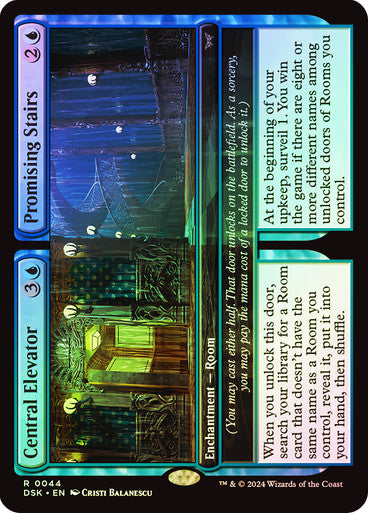 Central Elevator // Promising Stairs (Foil) #0044 Bu R [DSK]