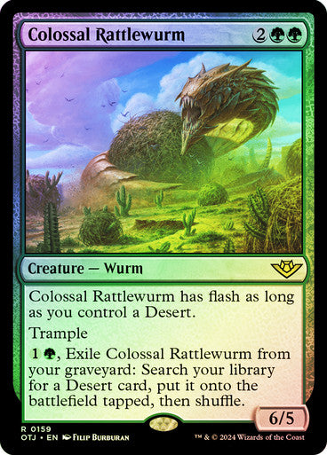 Colossal Rattlewurm (Foil) #0150 G R [OTJ]