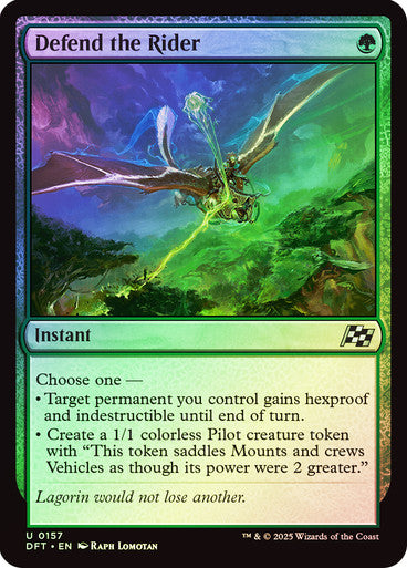 Defend the Rider (Foil) #0157 G U [DFT]