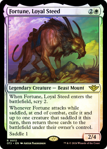 Fortune, Loyal Steed (Foil) #0012 W R [OTJ]