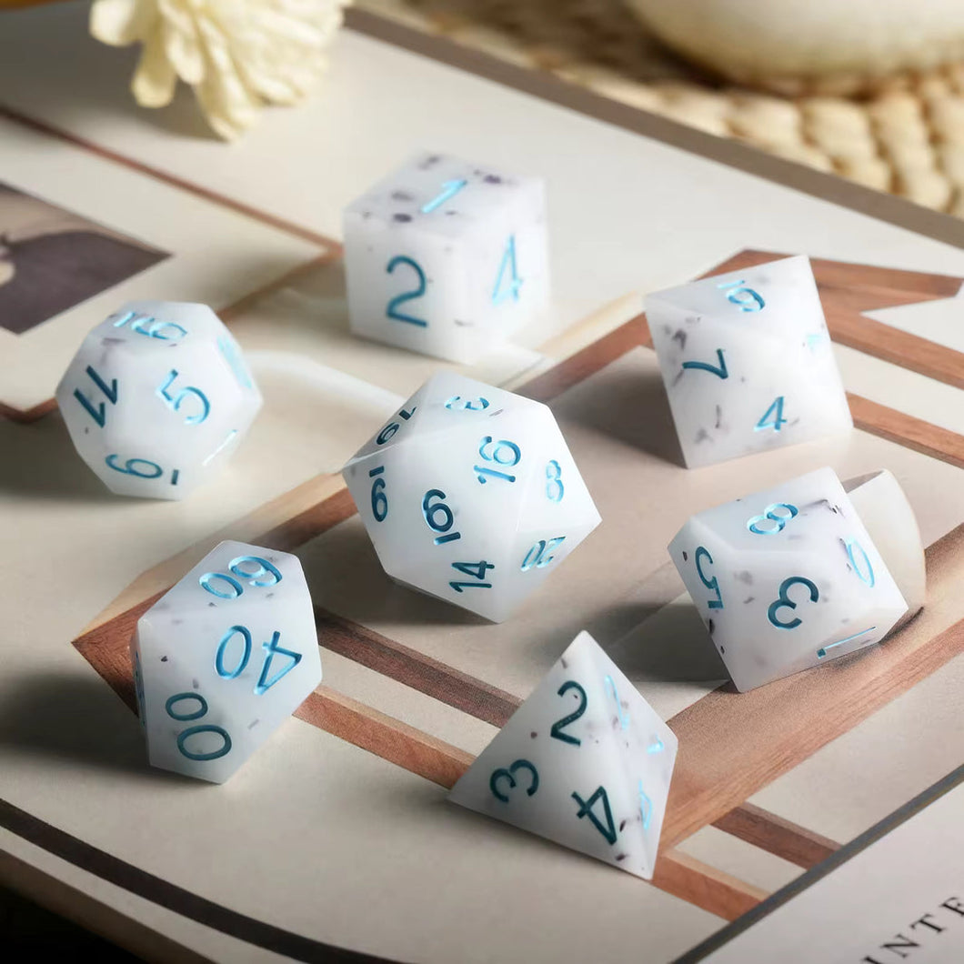 Sea Salt - Ice Cream Series - Resin Polyhedral Dice Set (7) - ACE