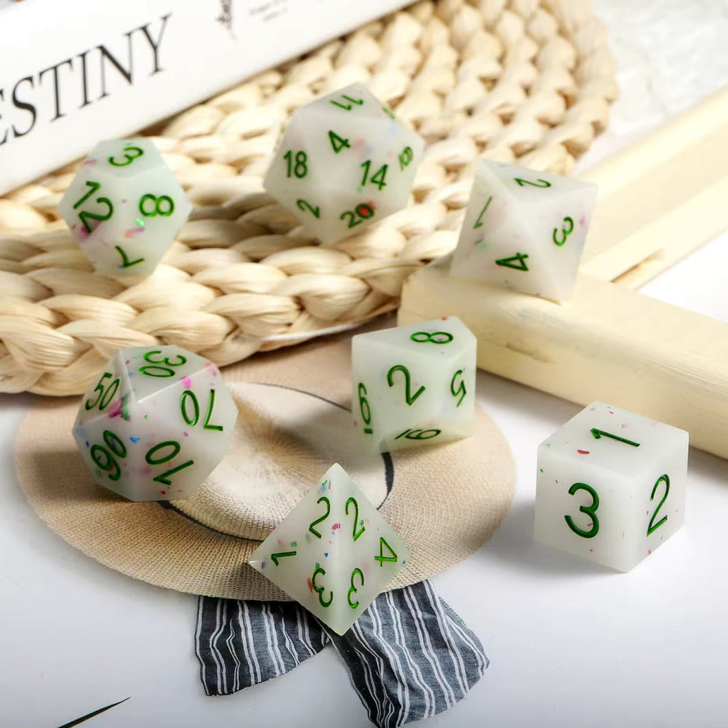 Vanilla - Ice Cream Series - Resin Polyhedral Dice Set (7) - ACE