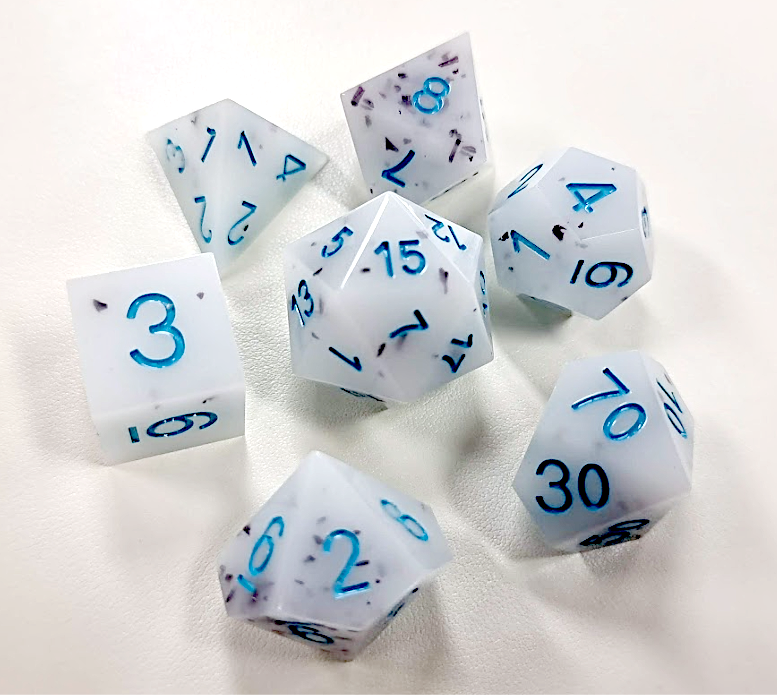 Sea Salt - Ice Cream Series - Resin Polyhedral Dice Set (7) - ACE