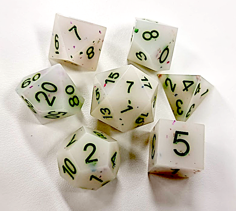 Vanilla - Ice Cream Series - Resin Polyhedral Dice Set (7) - ACE