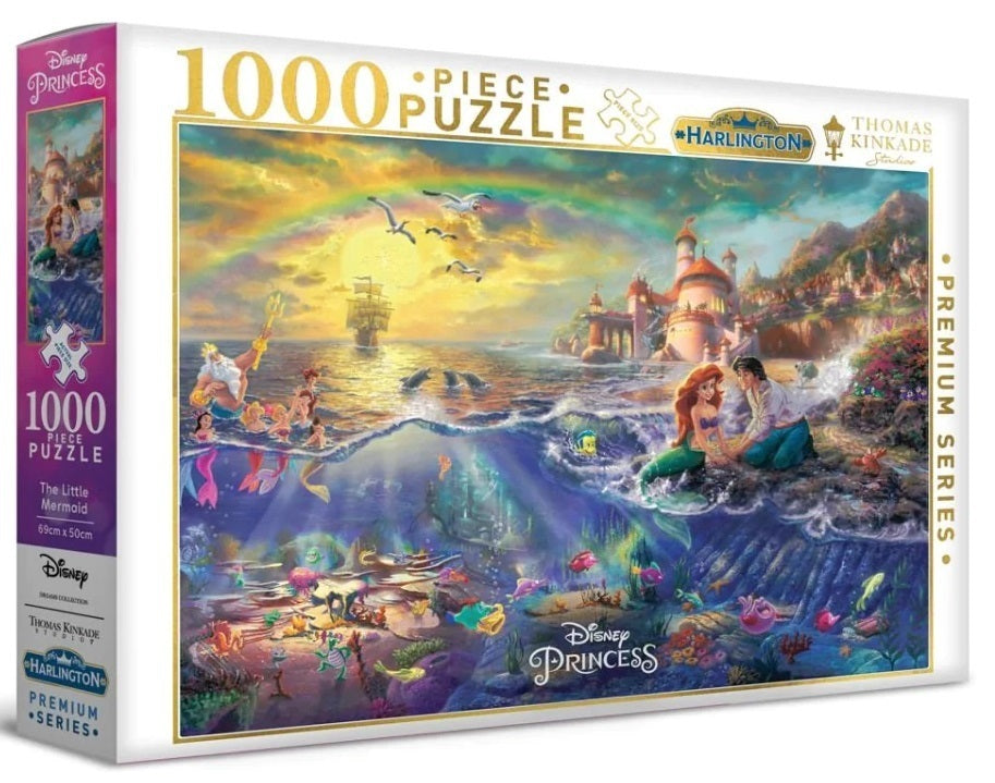 The Little Mermaid - Thomas Kinkade - 1000pc Jigsaw Puzzle - MJM20067