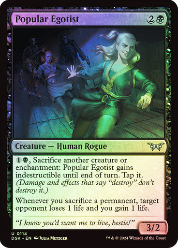 Popular Egotist (Foil) #0114 Bk U [DSK]