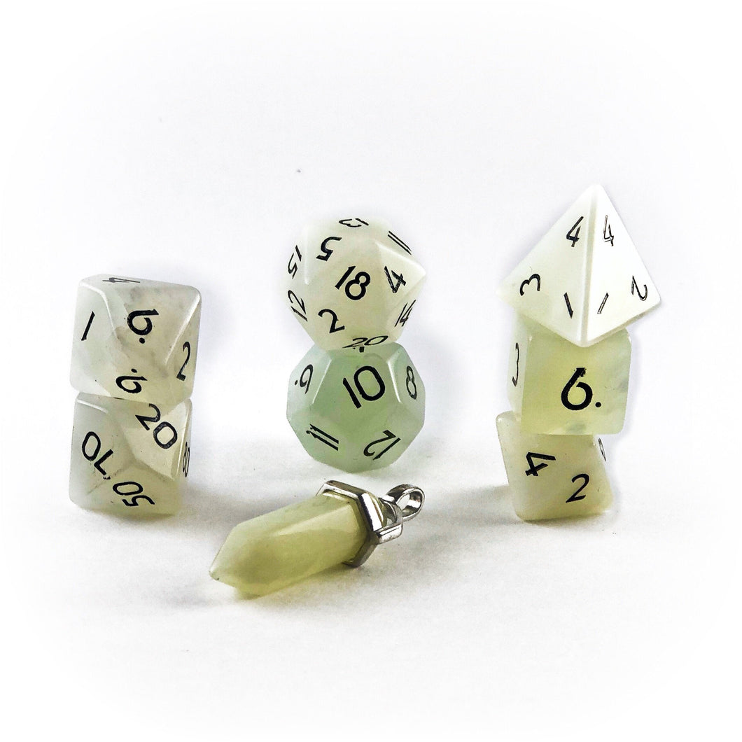 Frontier - Serpentine Jade - Polyhedral Dice Set (7) - Level Up Dice