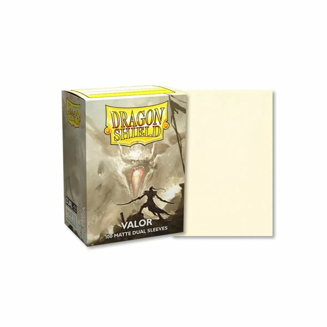 Valor - Dual Matte Sleeves - Standard Size Box 100 - Dragon Shield