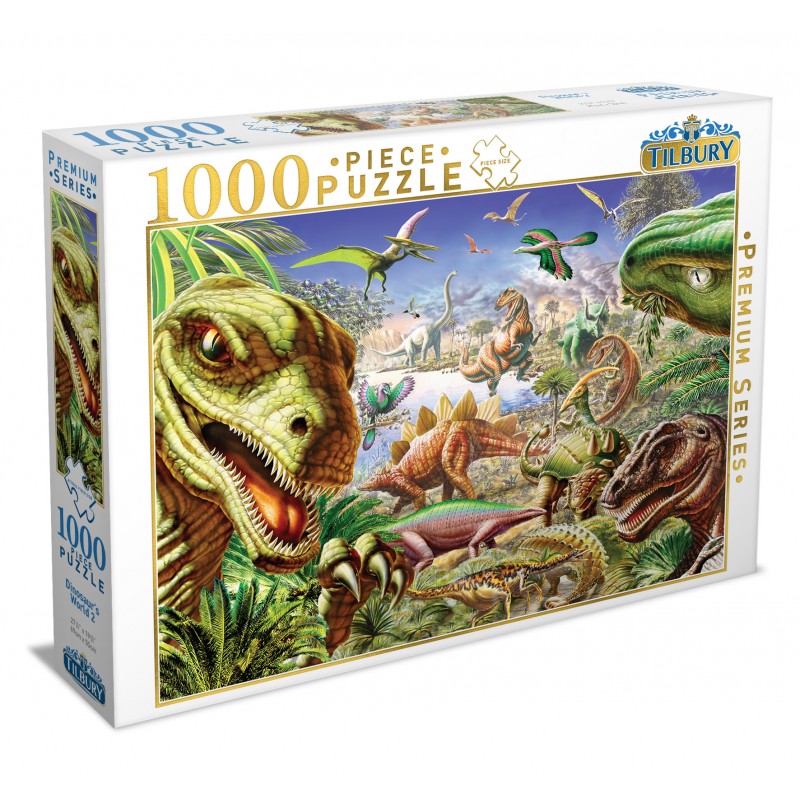 Dinosaur World 2 - Thomas Kinkade - 1000pc Jigsaw Puzzle - MJM19502