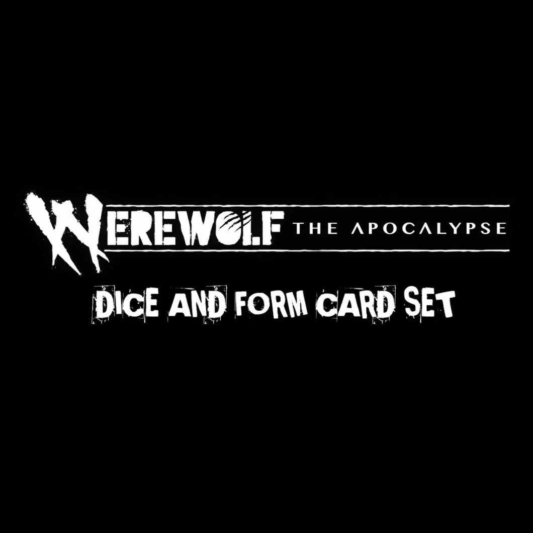 Dice and Form Card Set - Werewolf: The Apocalypse RPG