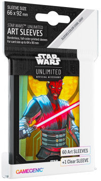 Darth Maul (64mm x 90mm) - Art (Code: Gray) - Star Wars Unlimited Matte Sleeves - Pack 60 - Gamegenic