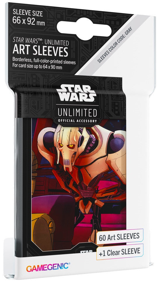 General Grievous (64mm x 90mm) - Art (Code: Gray) - Star Wars Unlimited Matte Sleeves - Pack 60 - Gamegenic