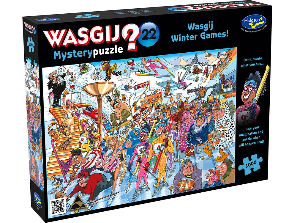 #22 Winter Games - 1000 Piece Jigsaw Puzzle - Wasgij Mystery - Holdson