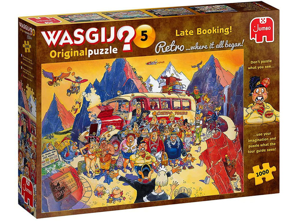 #5 Late Booking - 1000 Piece Jigsaw Puzzle - Wasgij Retro Original - Jumbo