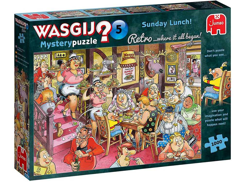 #5 Sunday Lunch - 1000 Piece Jigsaw Puzzle - Wasgij Retro Mystery - Jumbo