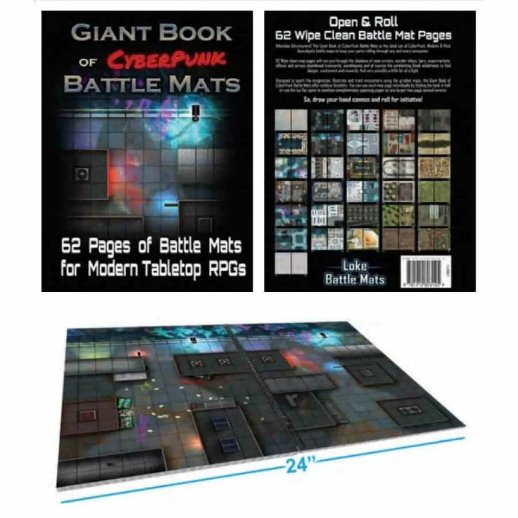 Giant Book of CyberPunk Battle Mats - Cyberpunk RED