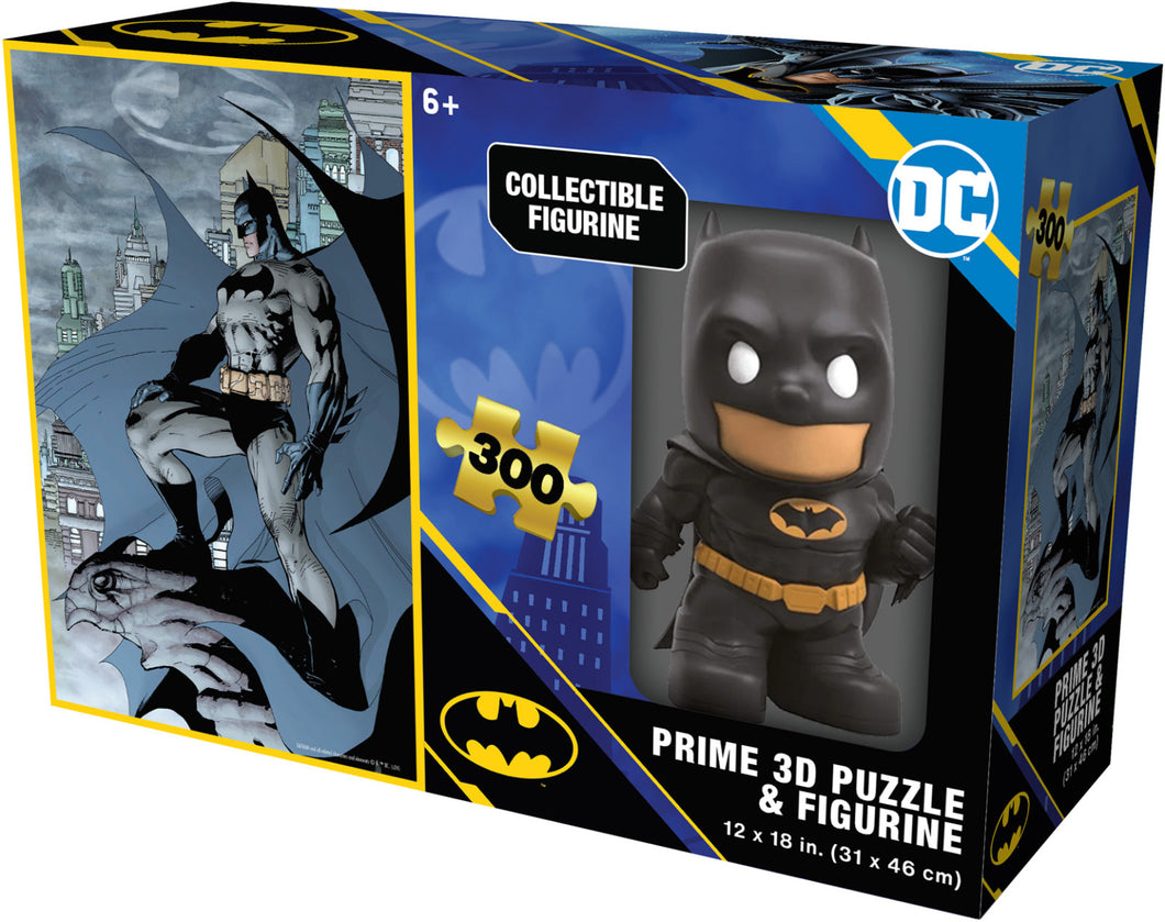 Batman - DC - 300pc Lenticular Jigsaw Puzzle & Figurine - Prime3D