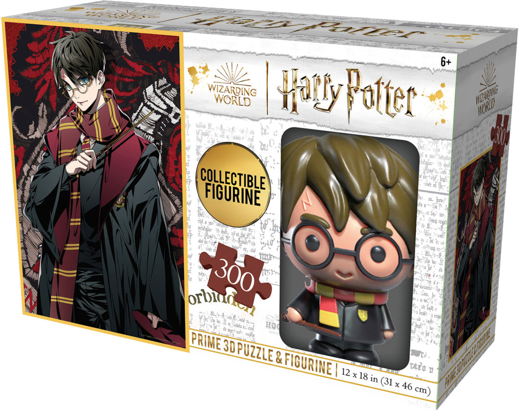 Harry Potter - 300pc Lenticular Jigsaw Puzzle & Figurine - Prime3D