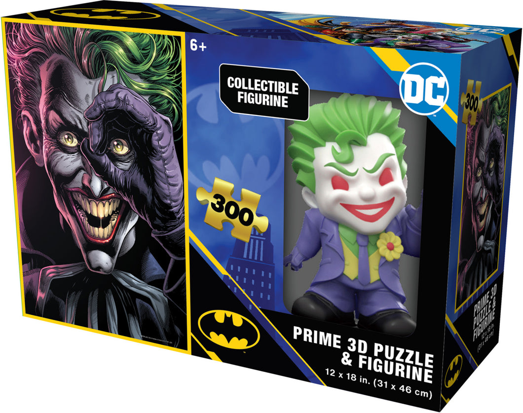 Joker - DC - 300pc Lenticular Jigsaw Puzzle & Figurine - Prime3D