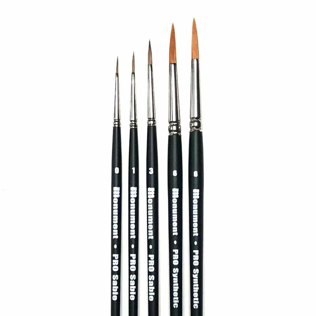 Sam Lenz Artwork Weapon Rack 5 Brush Set - Pro Mixed - Monument