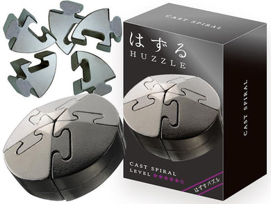 Hanayama Huzzle Cast Spiral Level 5 Mindteaser Puzzle - Mega Games Penrith