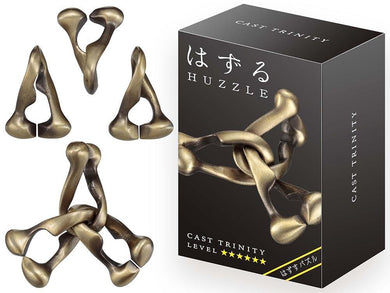 Hanayama Huzzle Cast Trinity Level 6 Mindteaser Puzzle - Mega Games Penrith