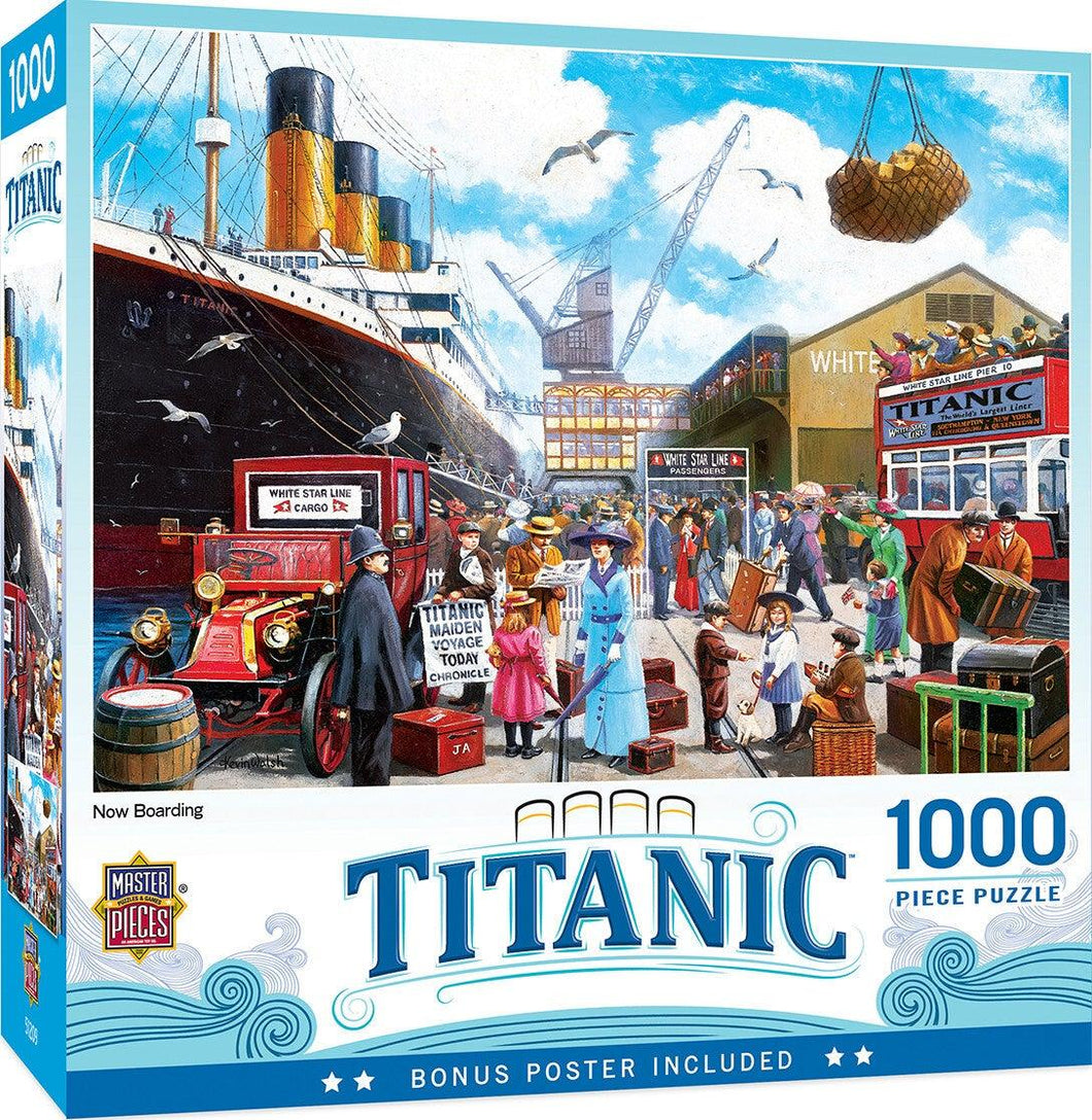 Masterpieces The Titanic Now Boarding 1000pc Jigsaw Puzzle - Mega Games Penrith