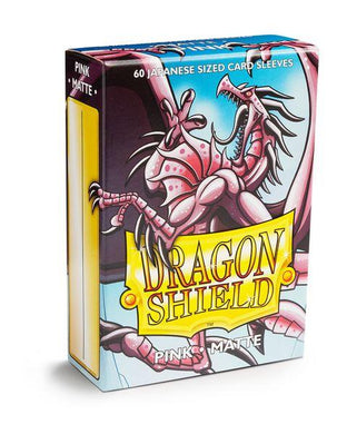 Sleeves - Dragon Shield Japanese- Box 60 - Pink MATTE - Mega Games Penrith